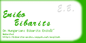 eniko bibarits business card